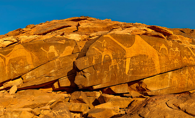 Jubbah Rock Carvings in Ha'il Region